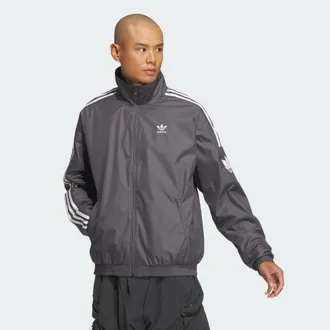 adidas Originals ADIDAS Originals Unisex Retro Trefoil Jacket (Gender Neutral) - Black/Dark Grey - Size X-Large