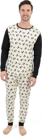 Leveret Mens Cotton Printed Matching Family Pajamas in Panda at Nordstrom, Size Xx-Large