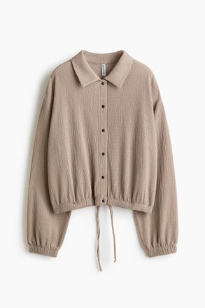 H&M Jacke aus Strukturjersey - Beige