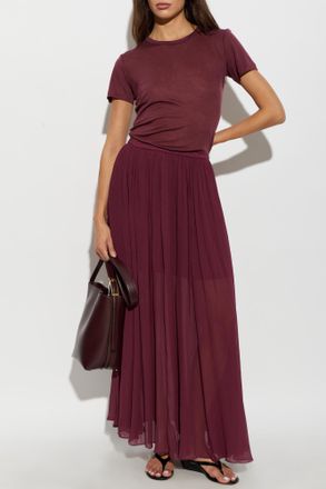 Anine Bing Skirt Clementine, Womens, Burgundy