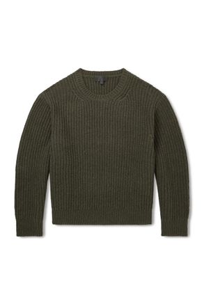 Nili Lotan Tyler Ribbed Merino Wool Sweater