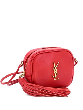 Saint Laurent Classic Monogram Blogger Leather Small crossbody bag - Rosso