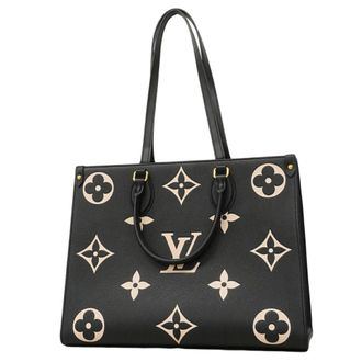 Louis Vuitton Beige Black Tote Bag (Pre-Owned)