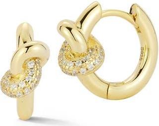 Glaze Jewelry Love Knot Hoop Earrings in Gold at Nordstrom Rack