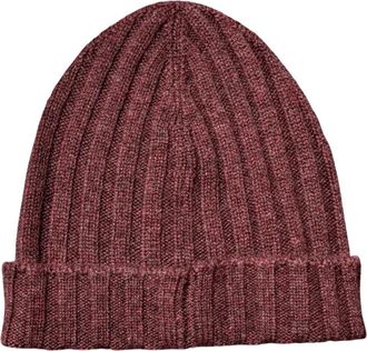 Gran Sasso Beanie - Heren - Hoeden - Bruin - ONE Size - Kasjmier - Accessoires