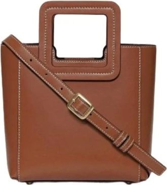 Staud Staud, Tassen, Dames, Bruin, ONE Size, Leer, Mini Shirley Leren Tas