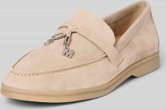 Steve Madden Slipper aus Leder mit Zierriemen Modell Portland in Sand, Gr&ouml;&szlig;e 38
