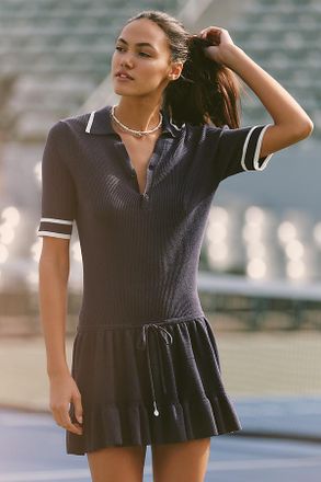 The Upside Knit Polo Mini Dress