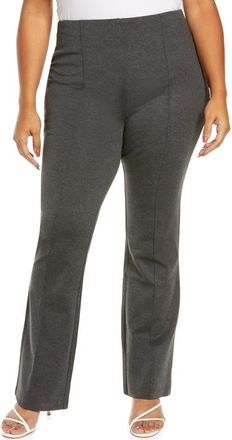 Lyssé ntials Elysse High Waist Wide Leg Ponte Pants in Charcoal at Nordstrom, Size 1X