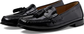 Cole Haan Pinch Tassel Loafers Black Leather Slip On Shoes HAWK045