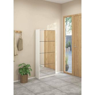 Dmora Sapatero Aepytus, Mueble Para 24 Pares, 24.05x70.3x162h Cm Blanco