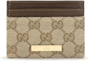 Gucci Tarjetero con placa de logotipo - Accessories - Mujer - Beige - ONE SIZE