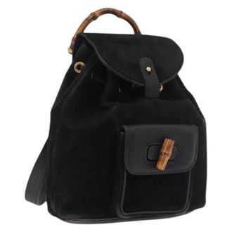 Gucci Pre-owned Zaino Vintage in Camoscio - - Pre-owned - Donna - Nero - ONE SIZE