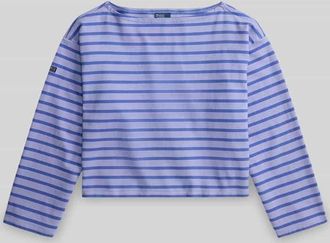 Polo Ralph Lauren Oversized Pullover aus reiner Baumwolle in Hellblau, Gr&ouml;&szlig;e XXL