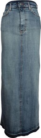 Ganni Gonna lunga denim - Blu