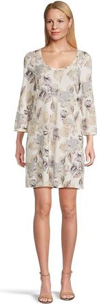 Tommy Bahama Darcy Jeweled Blooms Dress Womens Dress Coconut : LG (US 12-14), Modal/Nylon/Spandex