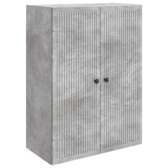 vidaXL Armario De Pared Gris Hormig&oacute;n 66 X 34,5 X 90 Cm Vidaxl