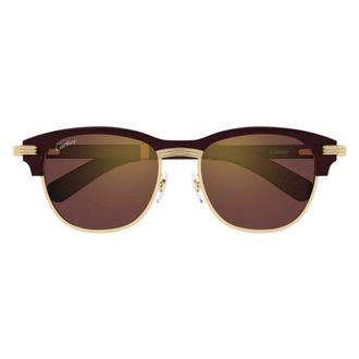 Cartier Ct0656S Zonnebril - Heren - Accessoires - Bruin - Maat: 55 MM