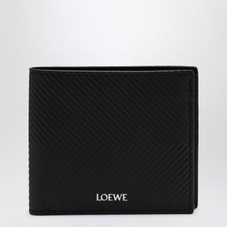 Loewe Bifold wallet in textured black calf leather