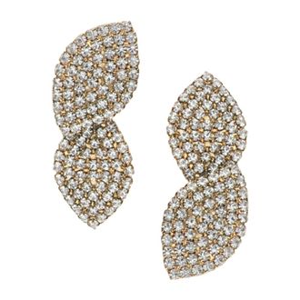 Lott. Gioielli Lott. Gioielli, Accessoires, Dames, Geel, ONE Size, Leer, CE SW Earring Double Leaf