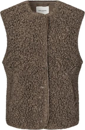 Lollys Laundry Vada LL Vest - Dames - Bodywarmers - Bruin - XL - Polyester - Jassen