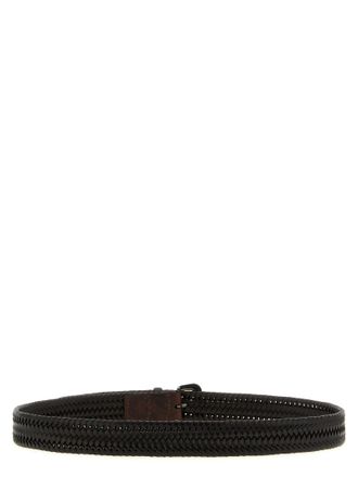 Brunello Cucinelli Shiny Loop Belt - Brown