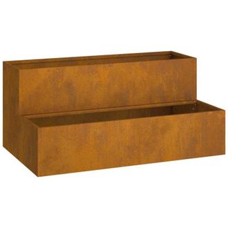 vidaXL Maceta Para Jard&iacute;n Oxidado 100 X 60 X 45 Cm Acero Oxidado Vidaxl