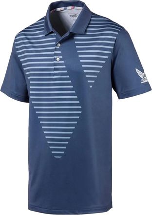 Puma Volition Sky striped polo shirt - Blue
