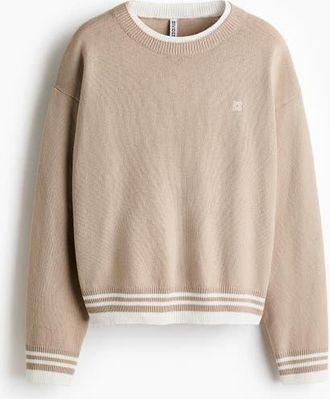 H&M Layered-look Jumper in Beige at Nordstrom, Size Xx-Large