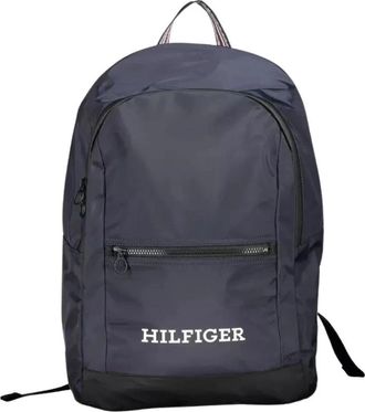 Tommy Hilfiger Polyester Rugzak - Heren - Rugzakken - Blauw - ONE Size - Polyester - Tassen