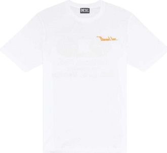 Diesel Unisex Volwassen Northen Fed Logo T-shirt met rugprint (Wit)