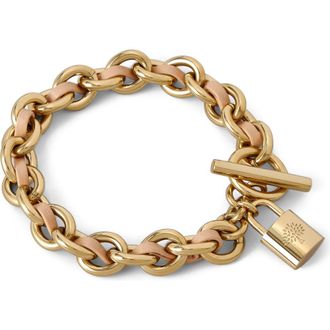 Mulberry Lily Leather Chain Bracelet Small in Crumpet at Nordstrom
