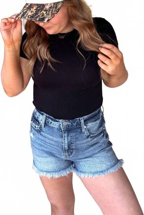 Kancan High Rise Shorts In Denim