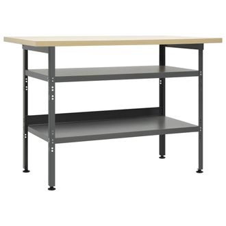 vidaXL Vidaxl - Banco Da Lavoro Grigio 120x60x85 Cm In Acciaio