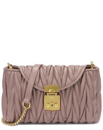 Tiffany & Fred Quilted Lambskin Messenger Bag