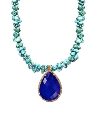 Liv Oliver 18K 37.55 Ct. Tw. Gemstone Necklace