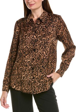 Tahari by ASL Scarf Twill Long Sleeve Top