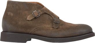 Doucal's Schoenen - Heren - Enkellaarsjes - Bruin - 40 EU - Leer - Schoenen