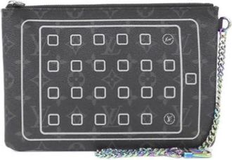 Louis Vuitton Pre-owned Clutches, female, Black, Size: ONE SIZE Pre-owned Canvas louis-vuitton-bags