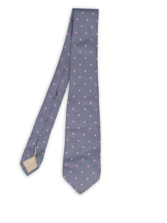 Longchamp polka-dot tie - Blue