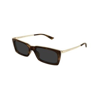 Saint Laurent SL 766 Rechthoekige Zonnebril - unisex - Accessoires - Bruin - Maat: 57 MM