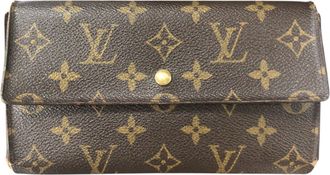 Louis Vuitton Brown Monogram Monogram Middle Wallet (Tri-Fold) (Pre-Owned)