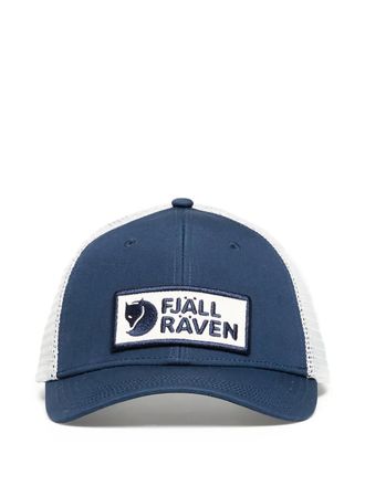 Fj&auml;llr&auml;ven L&aring;ngtradarkeps logo-patch cap - unisex - Recycled Polyester/Organic Cotton - L/XL - Blue
