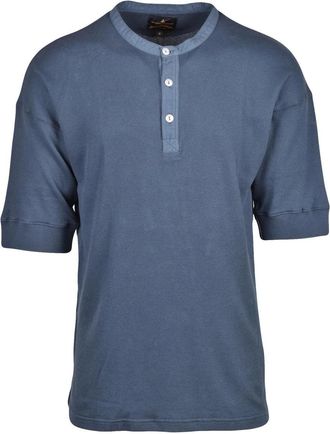 Vivienne Westwood Blue Cotton Grandad Serafino T-Shirt