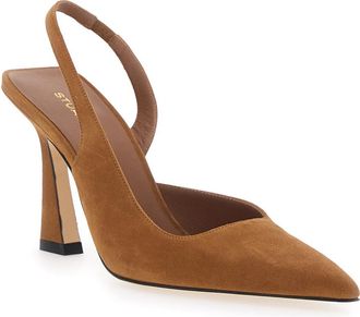 Stuart Weitzman Womens Pumps Vinnie 85 Brown Leather