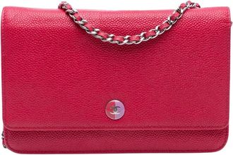 Chanel Pre-owned Chain Wallet - Dames - Vintage Schoudertas - Roze - ONE Size - Vintage