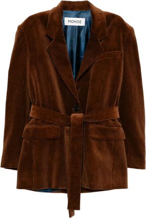 Monse Blazer con revers destrutturati - Marrone