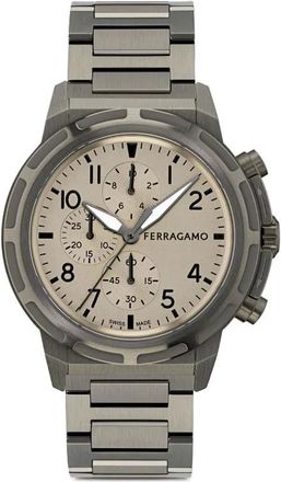 Ferragamo Orologio in acciaio inossidabile 44mm - Grigio