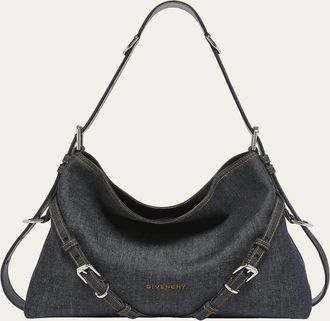 Givenchy Voyou Medium Shoulder Bag in Denim