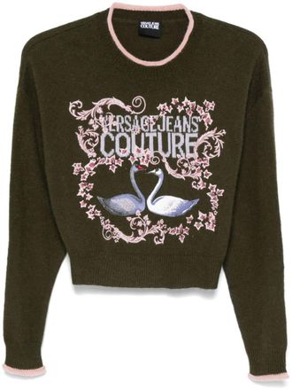 Versace Jeans Couture Swan Lake sweater - Green